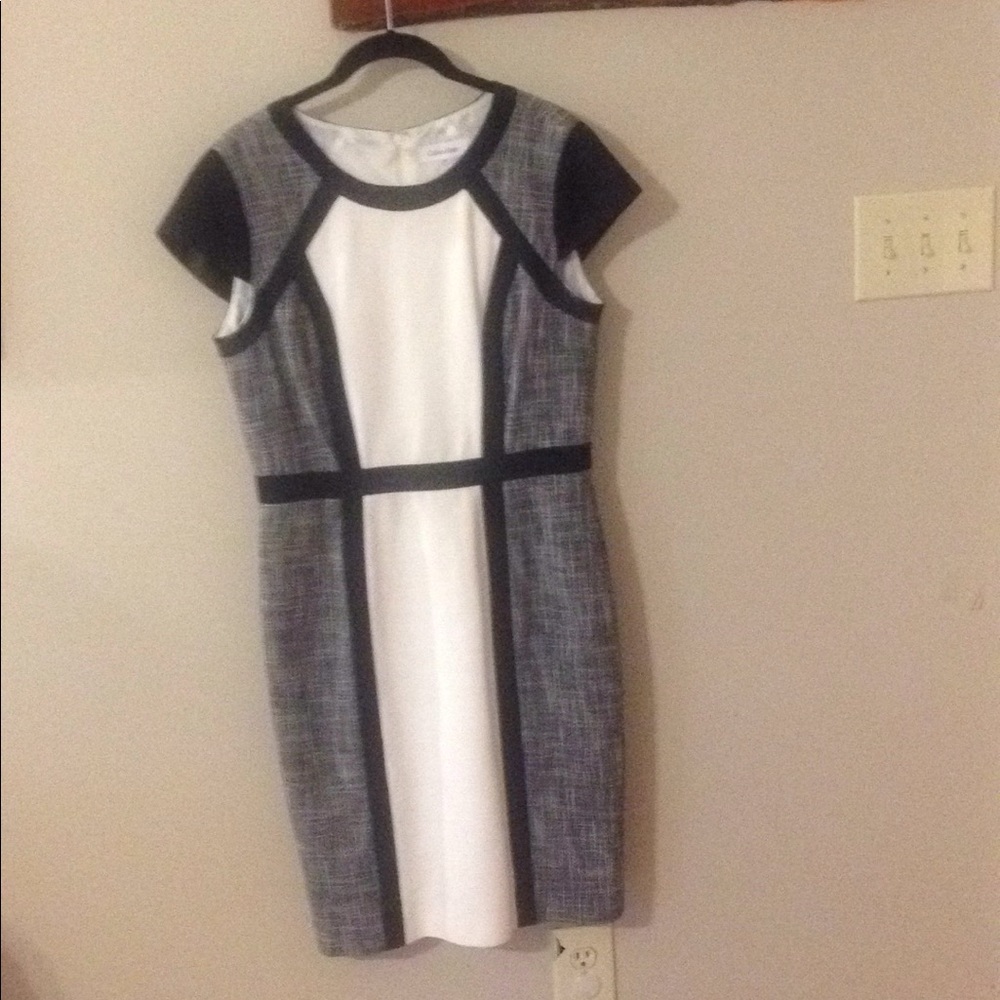 Calvin Klien Black and White Dress